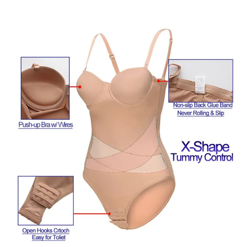Body Shaper with Removable Shoulder Strap