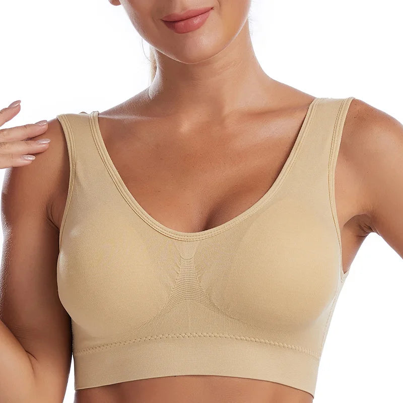 Breathable Seamless Plus Size Bra