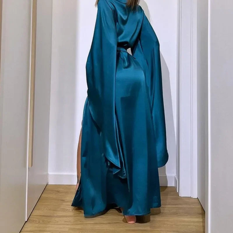 Satin Kimono Style Dress