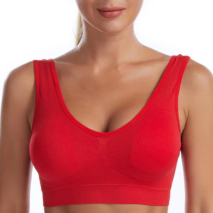 Breathable Seamless Plus Size Bra