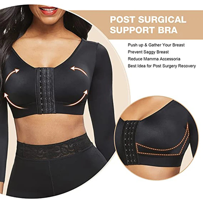 Post-Surgical Bra with Sleeves