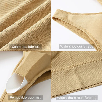 Breathable Seamless Plus Size Bra