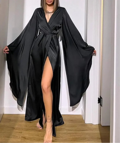 Satin Kimono Style Dress