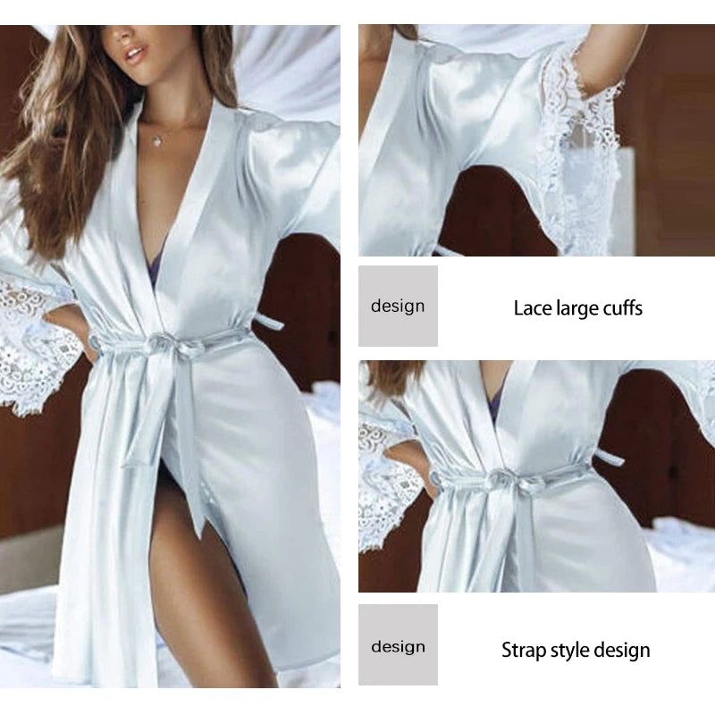 V-Neck Silk Pajamas