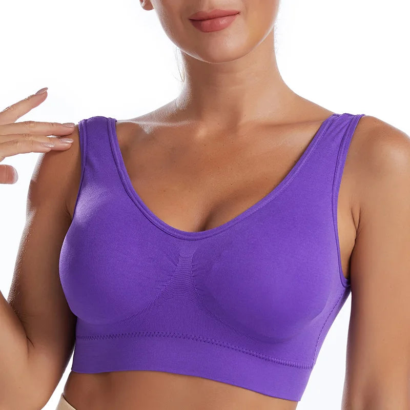 Breathable Seamless Plus Size Bra