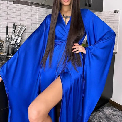 Satin Kimono Style Dress