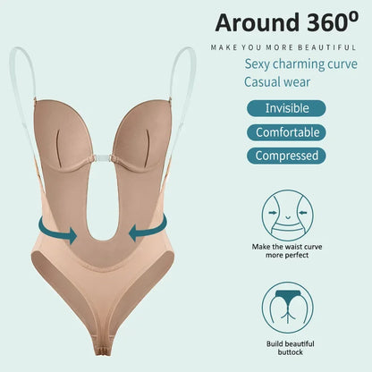 Body Shaper with Back Neckline