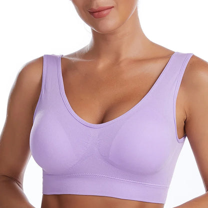 Breathable Seamless Plus Size Bra