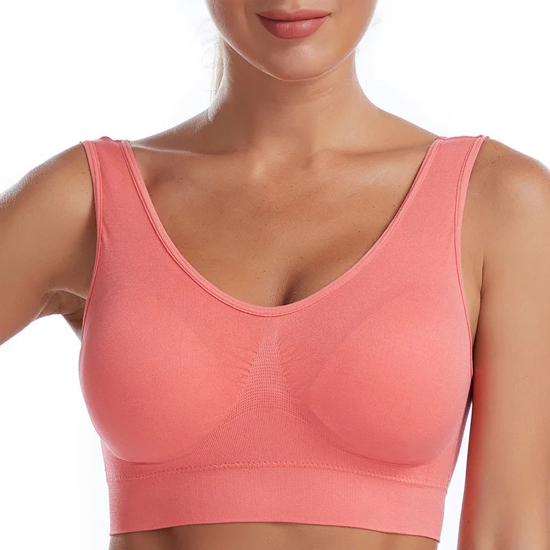 Breathable Seamless Plus Size Bra